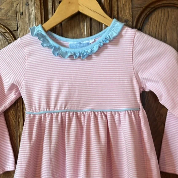 Trotter St Fall Pink and blue ruffled dress - Picture 4 of 16